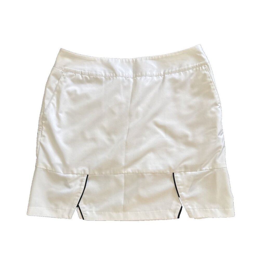 Adidas Golf‎ Tennis Skirt Women's size 2 Clima Cool White Pockets Lined Stretch